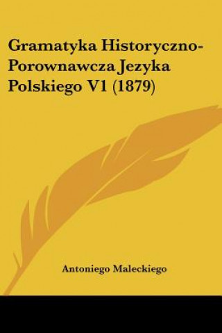 Kniha Gramatyka Historyczno-Porownawcza Jezyka Polskiego V1 (1879) Antoniego Maleckiego