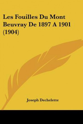 Carte Les Fouilles Du Mont Beuvray de 1897 a 1901 (1904) Joseph Dechelette