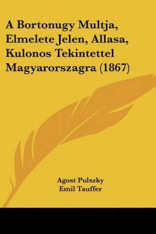 Kniha A Bortonugy Multja, Elmelete Jelen, Allasa, Kulonos Tekintettel Magyarorszagra (1867) Agost Pulszky