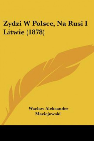 Kniha Zydzi W Polsce, Na Rusi I Litwie (1878) Waclaw Aleksander Maciejowski