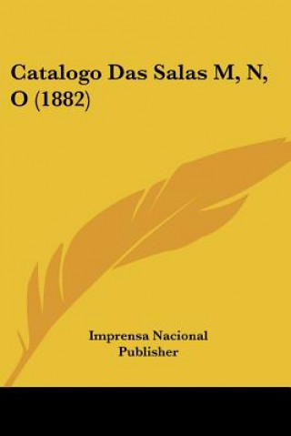 Knjiga Catalogo Das Salas M, N, O (1882) Nacional Pu Imprensa Nacional Publisher