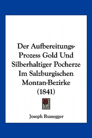 Kniha Der Aufbereitungs-Prozess Gold Und Silberhaltiger Pocherze Im Salzburgischen Montan-Bezirke (1841) Joseph Russegger