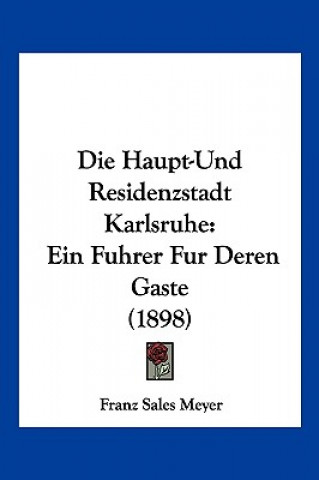 Kniha Die Haupt-Und Residenzstadt Karlsruhe: Ein Fuhrer Fur Deren Gaste (1898) Franz Sales Meyer