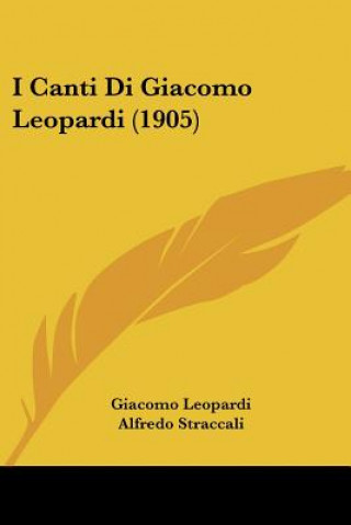 Könyv I Canti Di Giacomo Leopardi (1905) Giacomo Leopardi