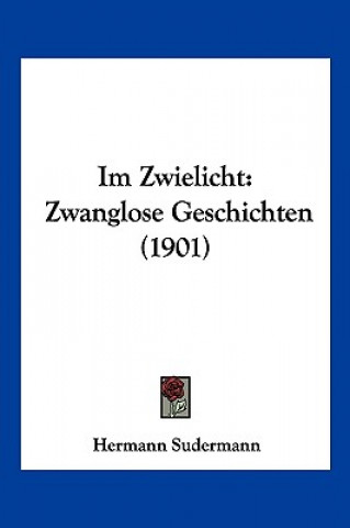 Książka Im Zwielicht: Zwanglose Geschichten (1901) Hermann Sudermann