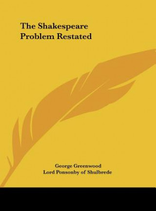 Boek The Shakespeare Problem Restated George Greenwood