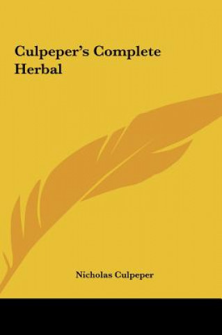 Carte Culpeper's Complete Herbal Nicholas Culpeper