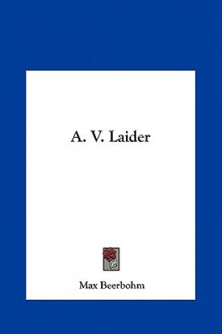 Kniha A. V. Laider Max Beerbohm