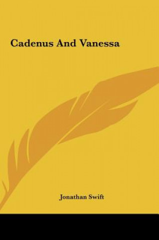 Livre Cadenus and Vanessa Jonathan Swift