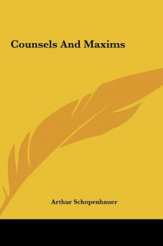 Kniha Counsels and Maxims Arthur Schopenhauer