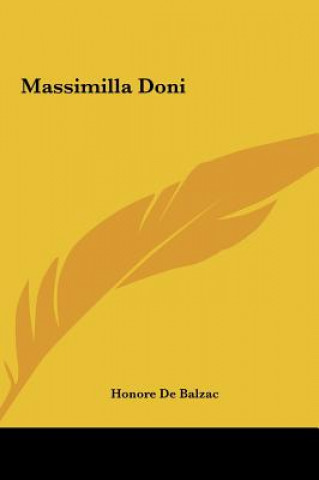 Könyv Massimilla Doni Honore De Balzac