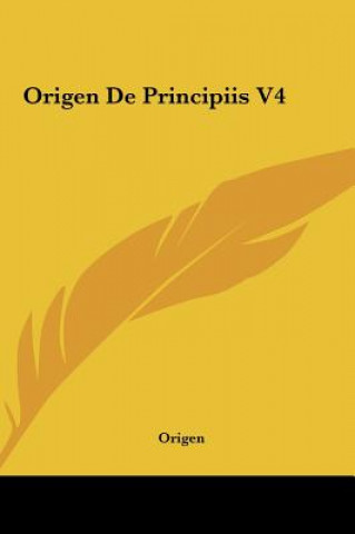Livro Origen de Principiis V4 Origen