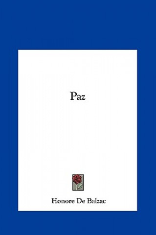 Книга Paz Honore De Balzac