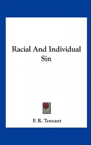 Book Racial and Individual Sin F. R. Tennant