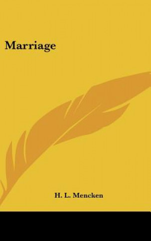 Książka Marriage H. L. Mencken