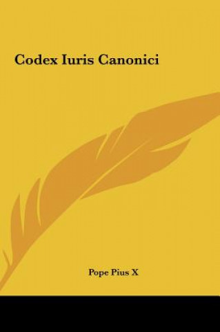 Kniha Codex Iuris Canonici Pope Pius X.