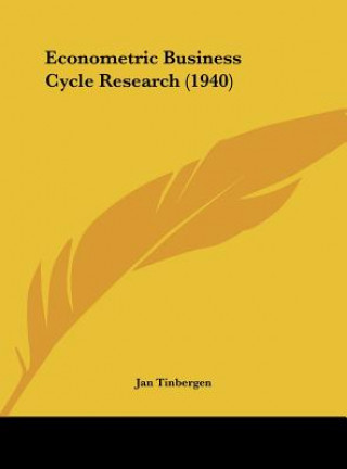 Livro Econometric Business Cycle Research (1940) Jan Tinbergen