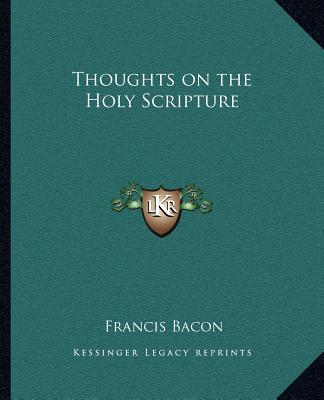 Livro Thoughts on the Holy Scripture Francis Bacon
