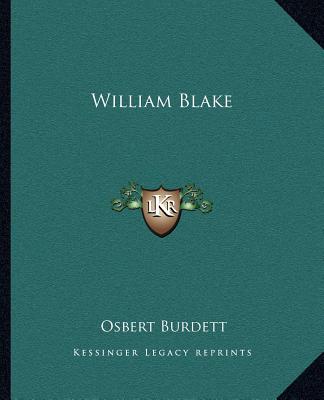 Buch William Blake Osbert Burdett