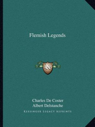 Livro Flemish Legends Charles de Coster