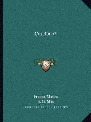 Książka Cui Bono? Francis Mason