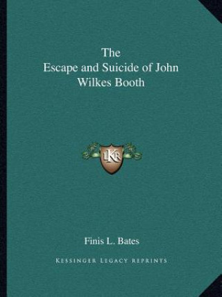 Carte The Escape and Suicide of John Wilkes Booth Finis L. Bates