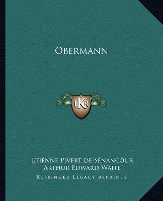 Könyv Obermann Etienne Pivert De Senancour