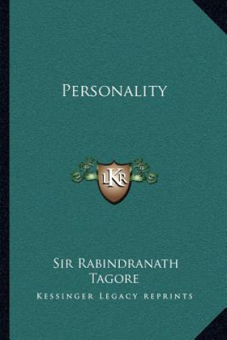 Libro Personality Sir Rabindranath Tagore