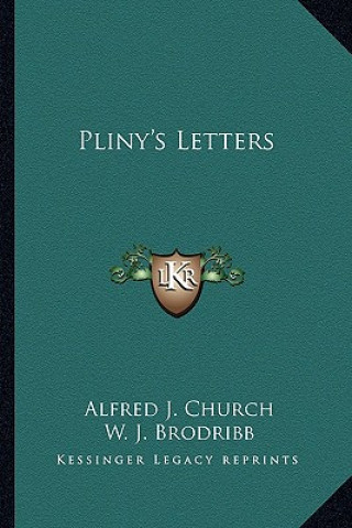 Livro Pliny's Letters Alfred John Church