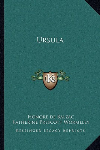 Kniha Ursula Honore De Balzac