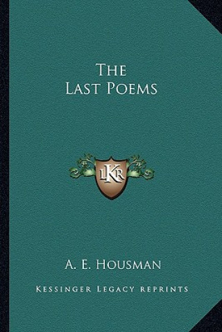 Buch The Last Poems A. E. Housman