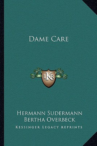 Kniha Dame Care Hermann Sudermann