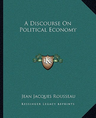 Buch A Discourse on Political Economy Jean Jacques Rousseau