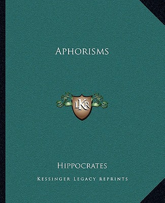 Könyv Aphorisms Hippocrates