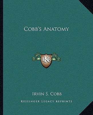 Book Cobb's Anatomy Irvin S. Cobb