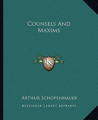 Kniha Counsels and Maxims Arthur Schopenhauer