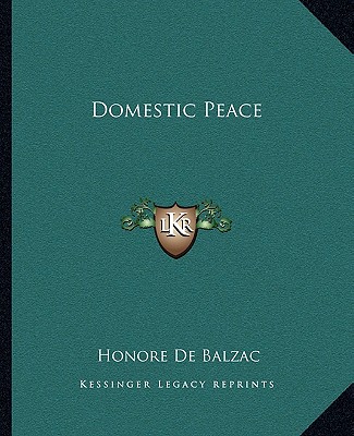 Buch Domestic Peace Honore De Balzac