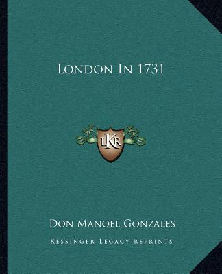 Kniha London in 1731 Don Manoel Gonzales