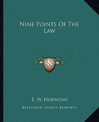 Carte Nine Points of the Law E. W. Hornung