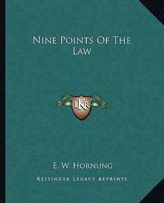 Kniha Nine Points of the Law E. W. Hornung