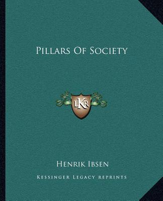 Libro Pillars of Society Henrik Johan Ibsen