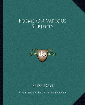 Książka Poems on Various Subjects Eliza Daye