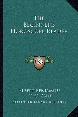 Boek The Beginner's Horoscope Reader Elbert Benjamine
