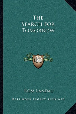 Könyv The Search for Tomorrow ROM Landau