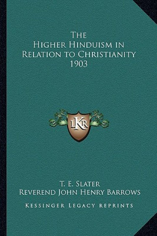 Libro The Higher Hinduism in Relation to Christianity 1903 T. E. Slater