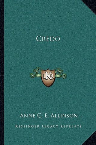 Buch Credo Anne C. E. Allinson