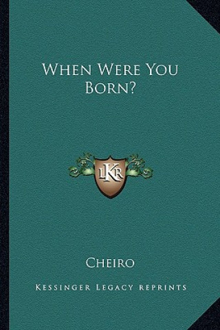 Könyv When Were You Born? Cheiro