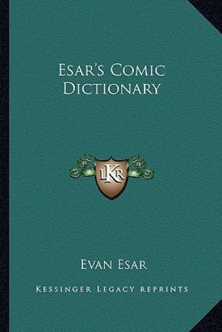Book Esar's Comic Dictionary Evan Esar