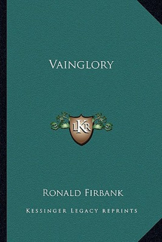 Book Vainglory Ronald Firbank