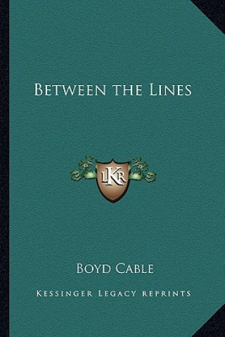 Book Between the Lines Boyd Cable